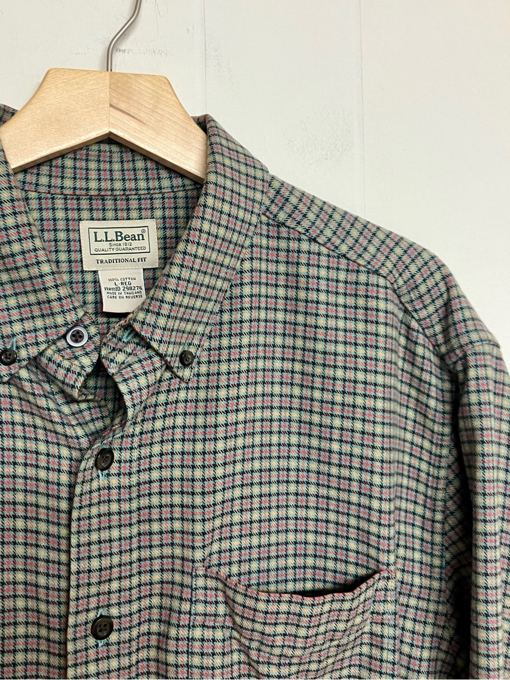 L.L. Bean Men’s Cotton Button Down Plaid